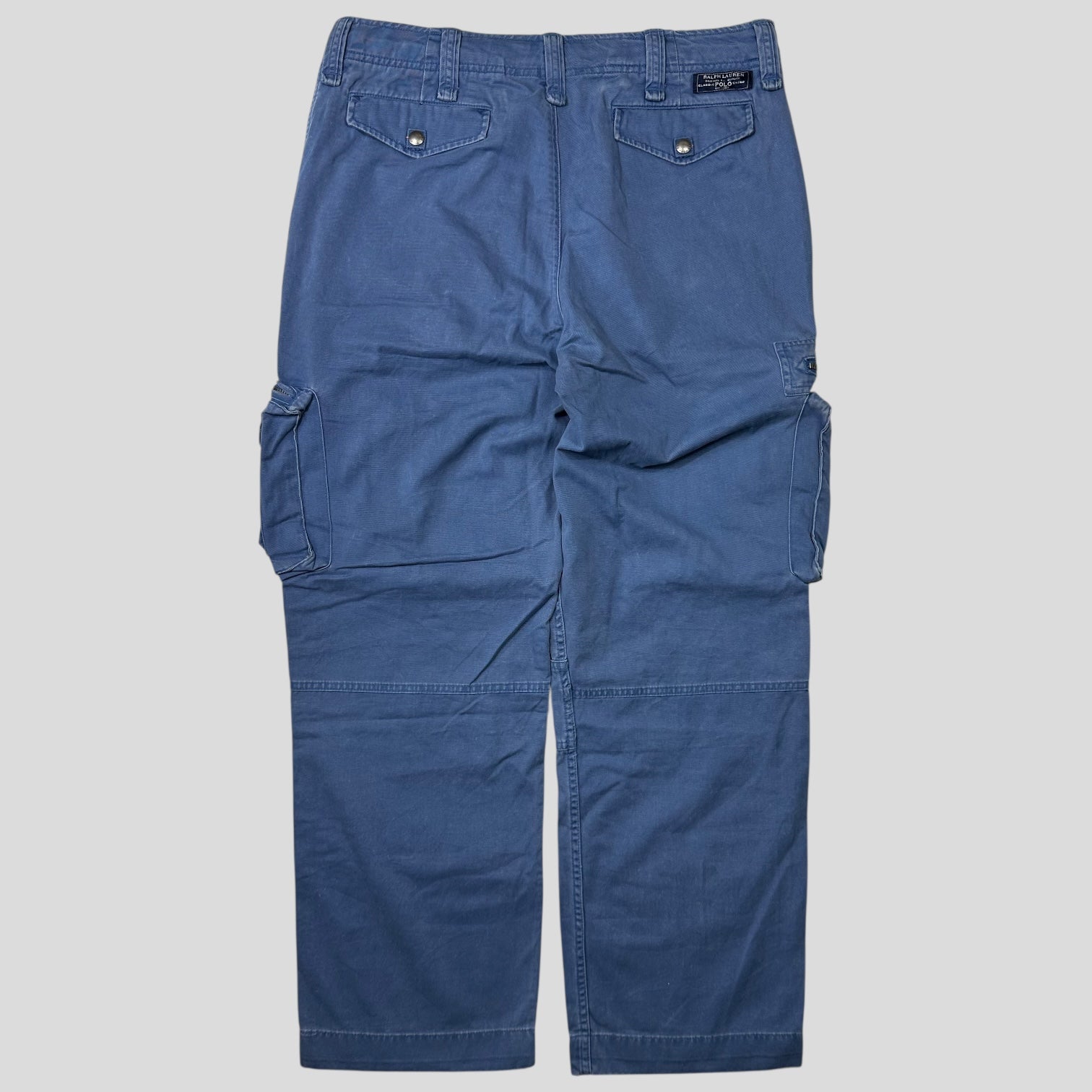 Polo 90's Ralph Lauren Washed Multipocket Cargo Trousers - 34-36