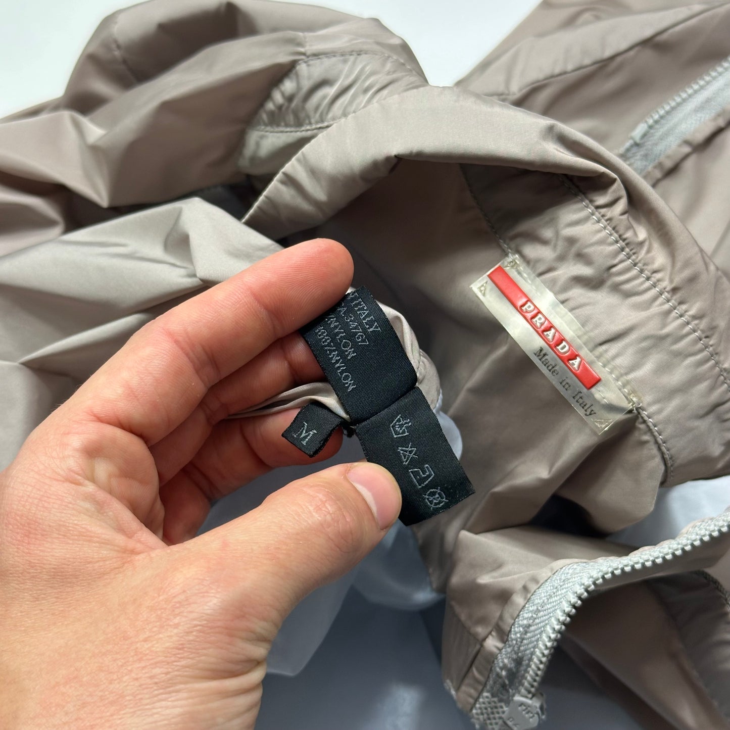 Prada Sport SS00 Transparent Panelled Gel Seam Nylon Shirt - M