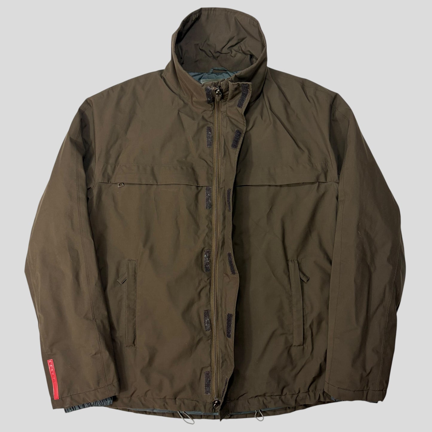 Prada Sport 00’s Khaki Chest Pocket Padded Goretex Jacket - L