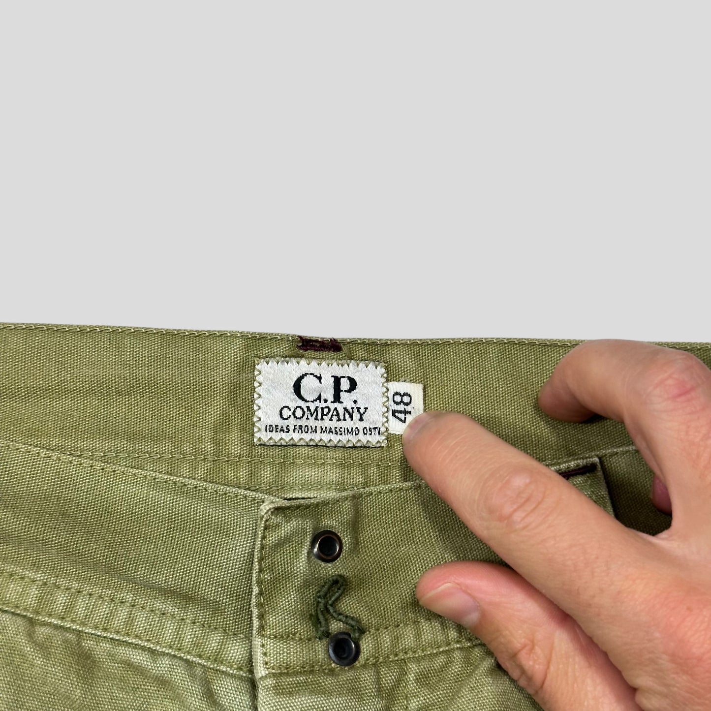 CP Company SS 1992 Ideas By Massimo Osti Green Logo Trousers - 31