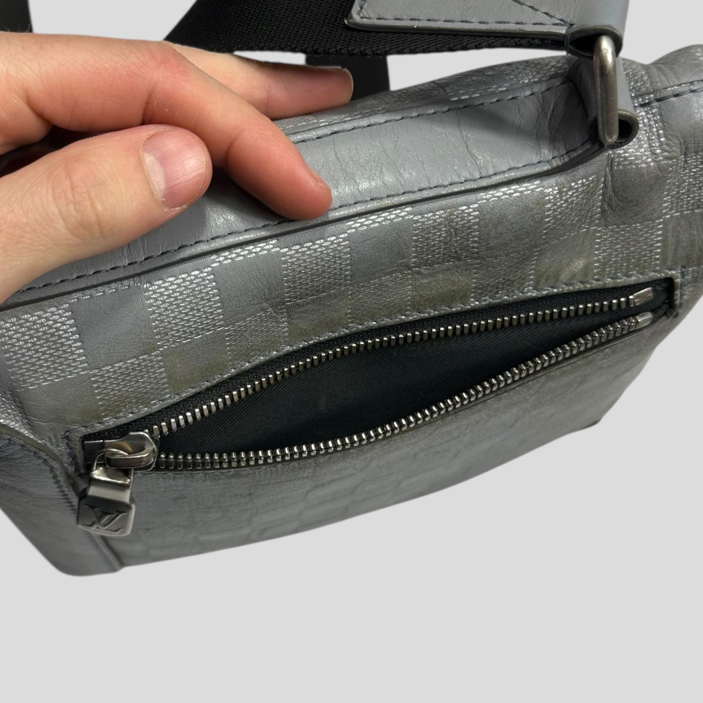 Louis Vuitton Damiere Discovery Monogram BB Leather Infini Messenger Bag