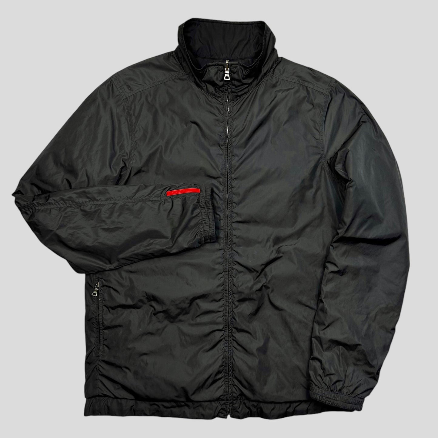 Prada Sport 00’s Nylon Reversible Grey + Black Jacket - M/L