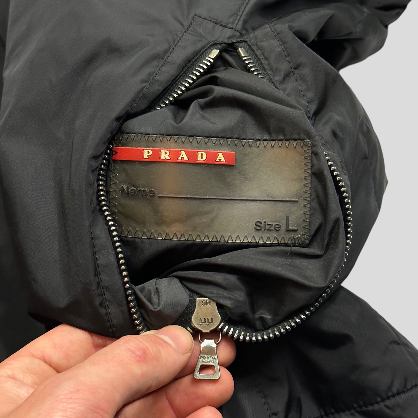 Prada Sport 00’s Nylon Reversible Grey + Black Jacket - M/L