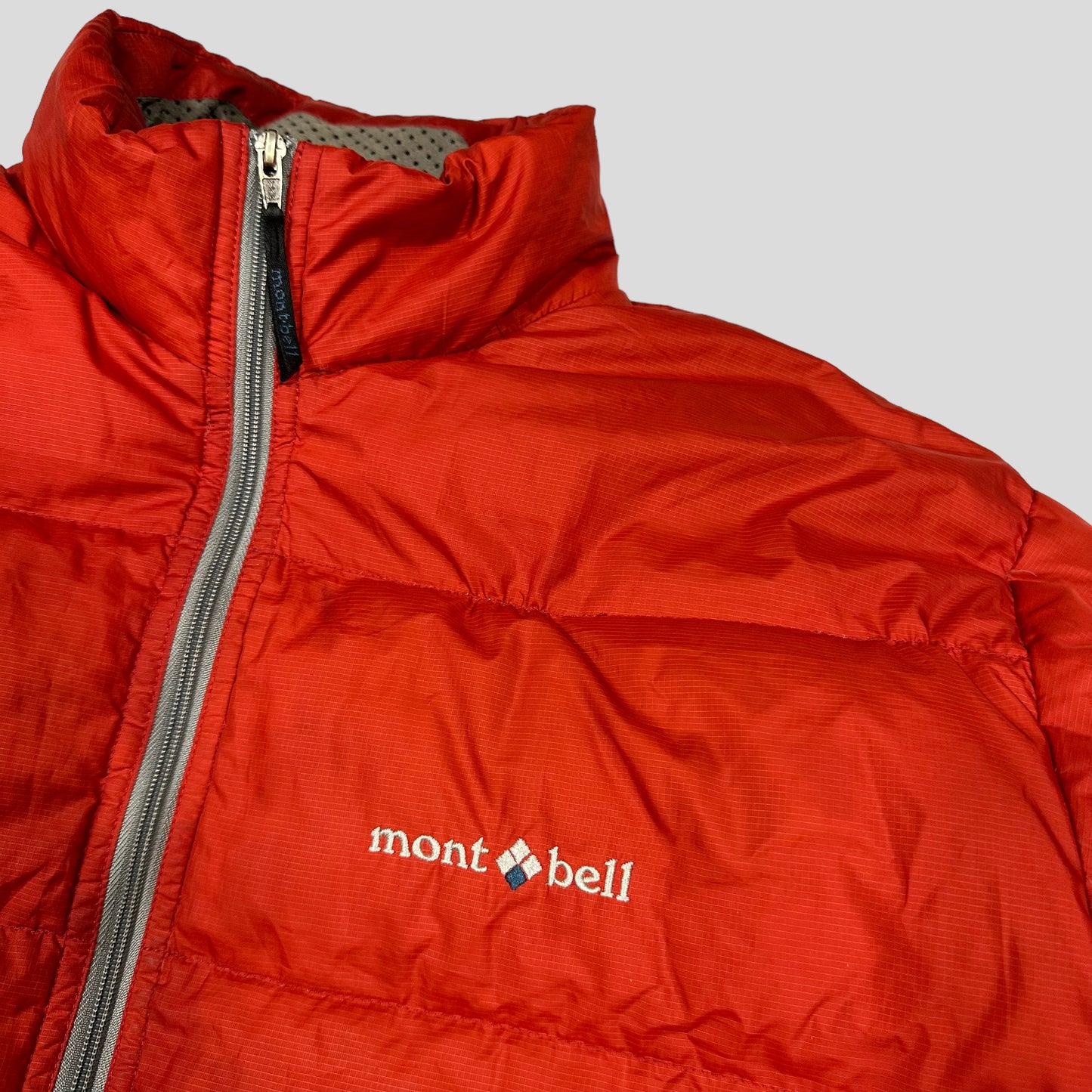 Montbell 00’s Orange & Grey Down Fill Puffer Jacket - XL
