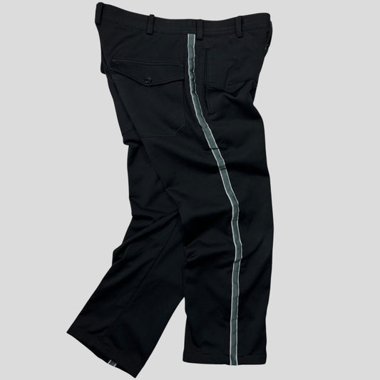 Yohji Yamamoto SS02 Y’s for Men Striped Seam Poly Trousers - 3 (M/L)