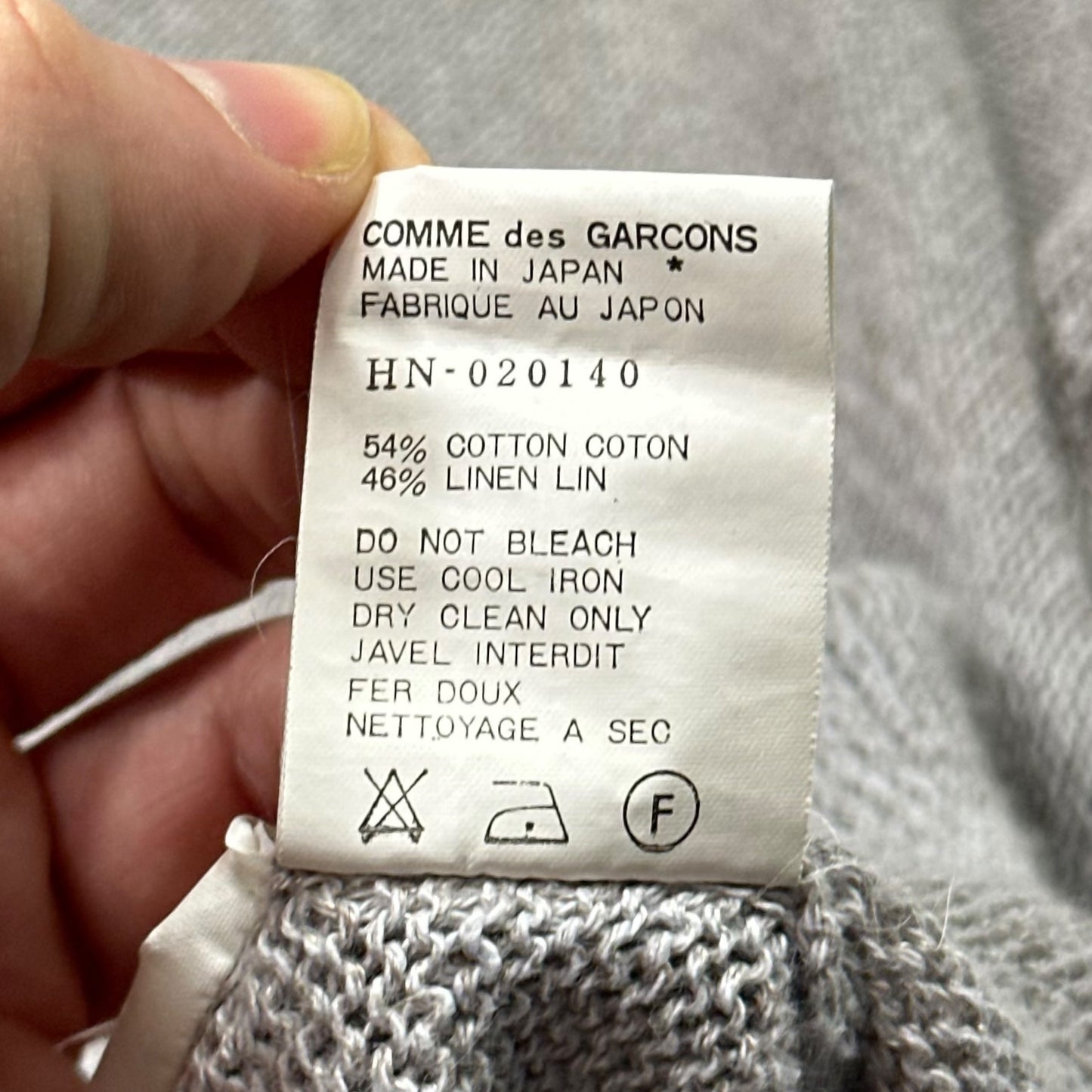 Comme Des Garçons Homme 1994 Cotton + Linen Knit Jumper - M