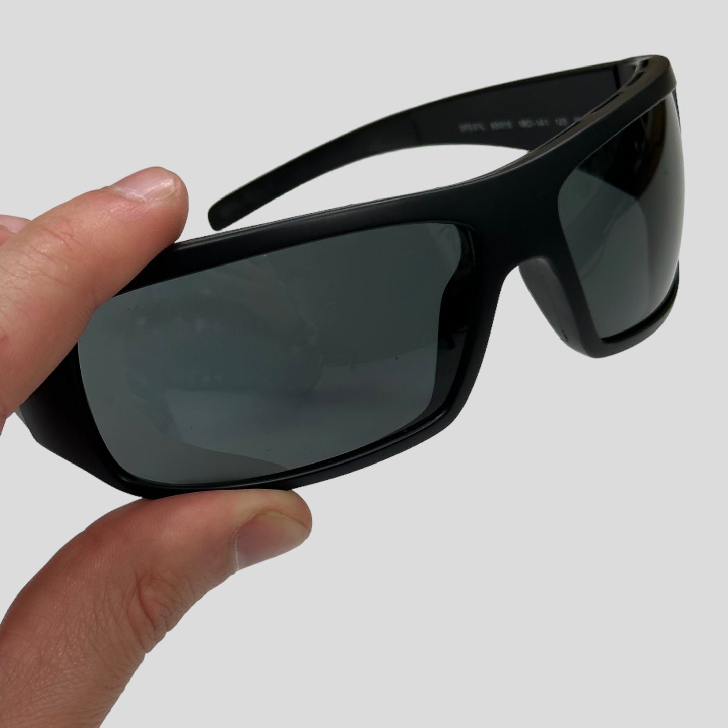 Prada Sport Carbon Black Wrap Around Sunglasses