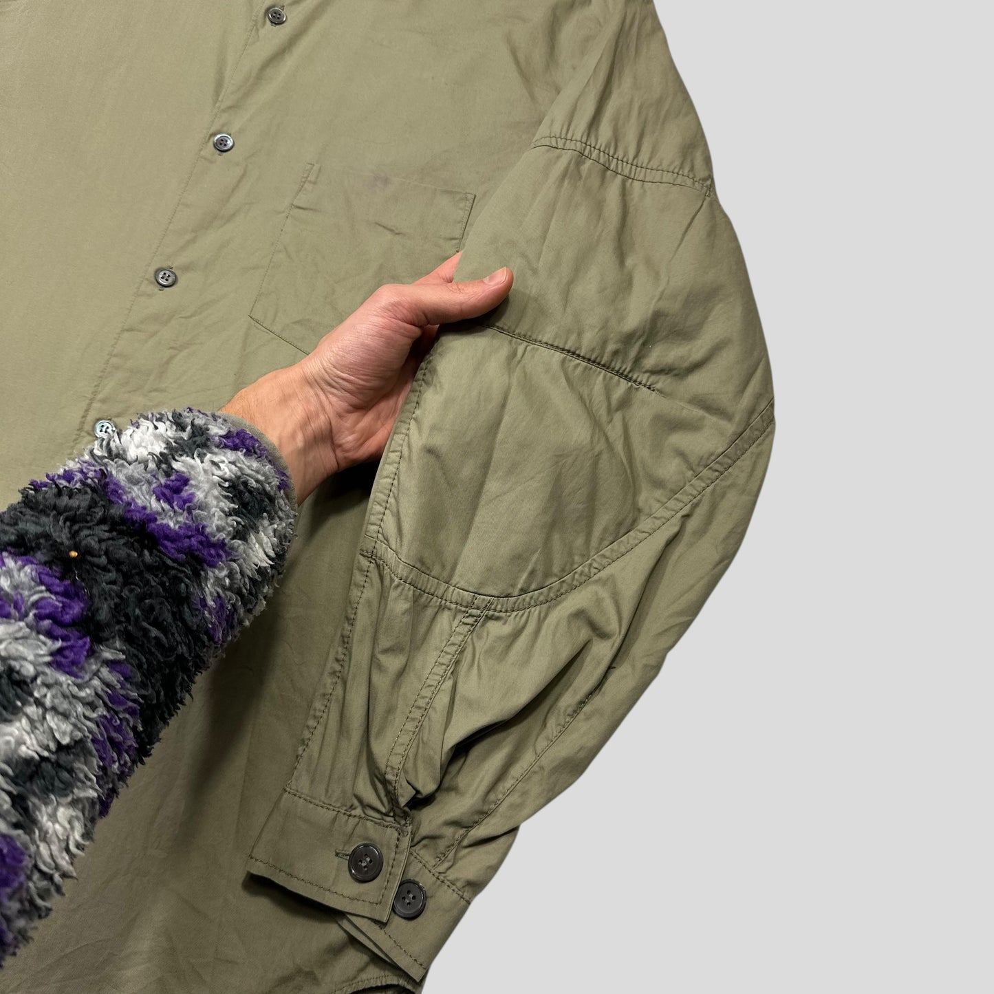 Comme Des Garçons SHIRT 00’s Moto Detailed Elbow Pad Shirt - S/M