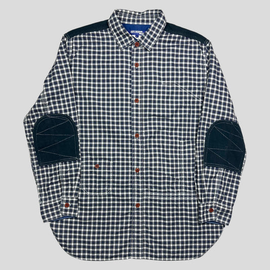 Junya Watanabe MAN 2019 Shadow Plaid Cargo Shirt - M/L