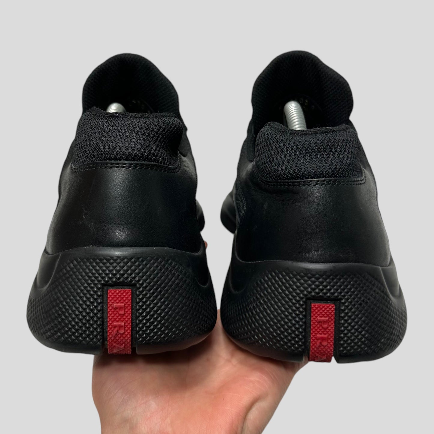 Prada Americas Cups 2023 Triple Black Leather - UK9