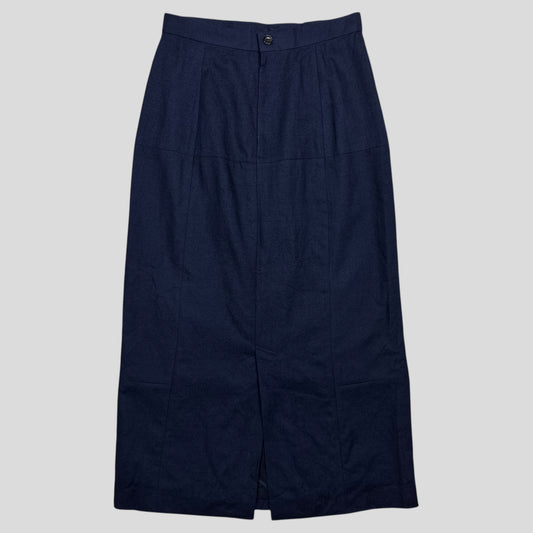 Comme Des Garçoms Tricot 2002 Wool Panelled Midi Skirt - XS/S