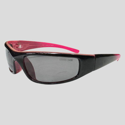Roberto Cavalli 00’s Hot Pink Gradient Wraparound Sunglasses