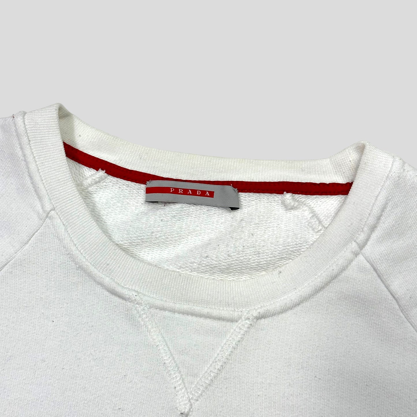 Prada Sport 2004 Boxy White Crewneck - M