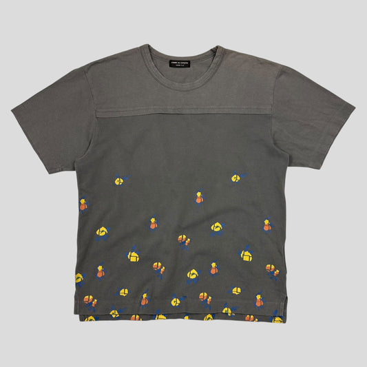 Comme Des Garçons Homme Plus 2001 Geometric Panelled T-shirt - S/M