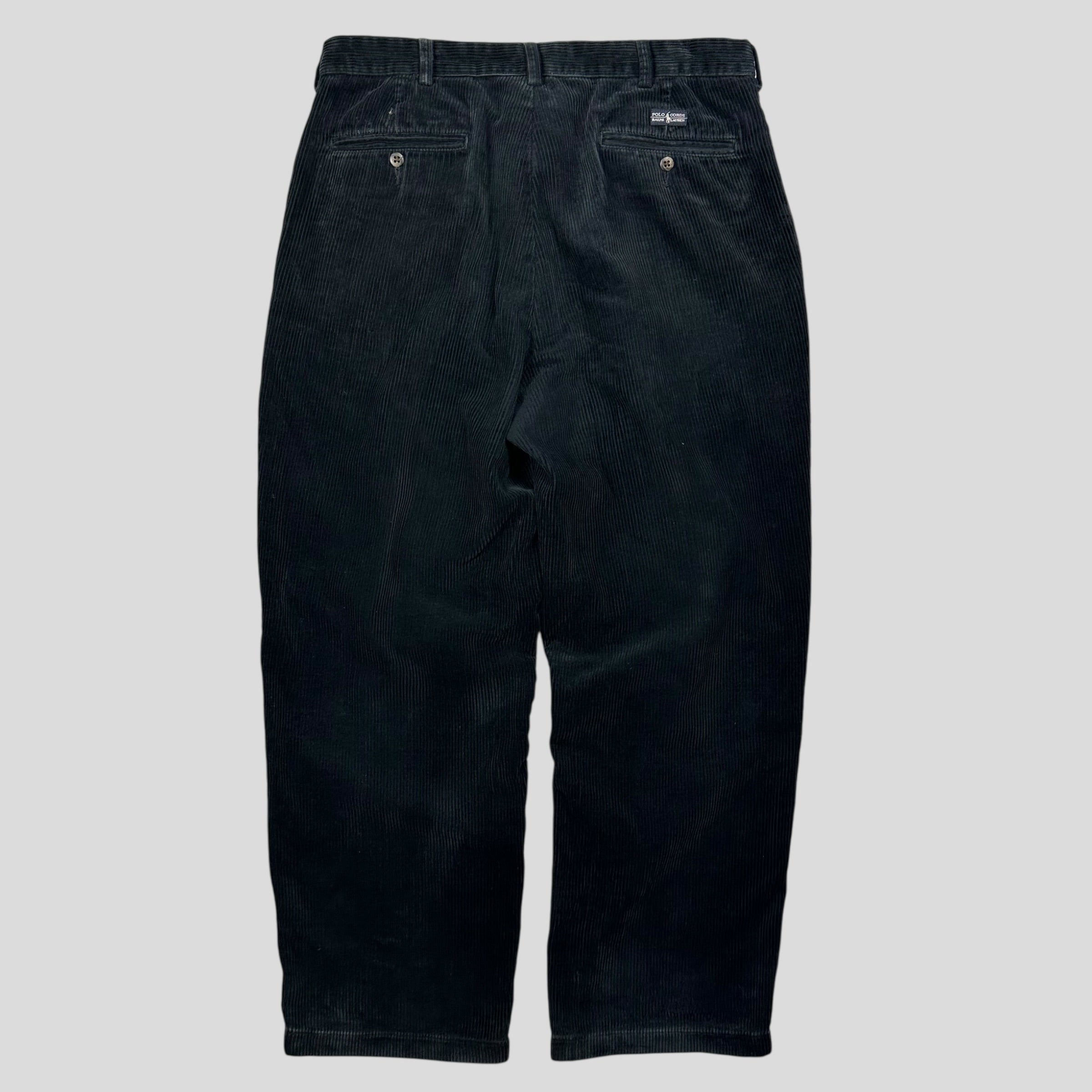 Ralph Lauren 90's Polo Jumbo Corduroy Baggy Andrew Trousers - 34