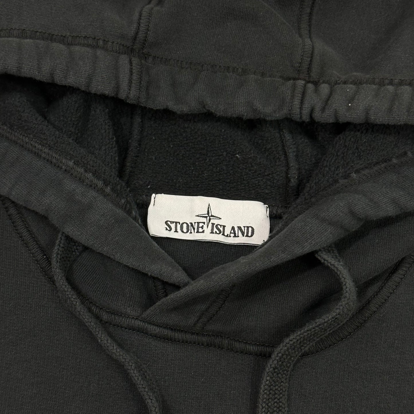 Stone Island AW20 Black Pullover Hoodie - M