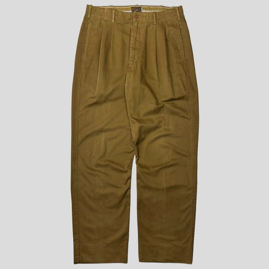 CP Company 1989 Continuative Garment Pleated Moleskin Trousers - 32