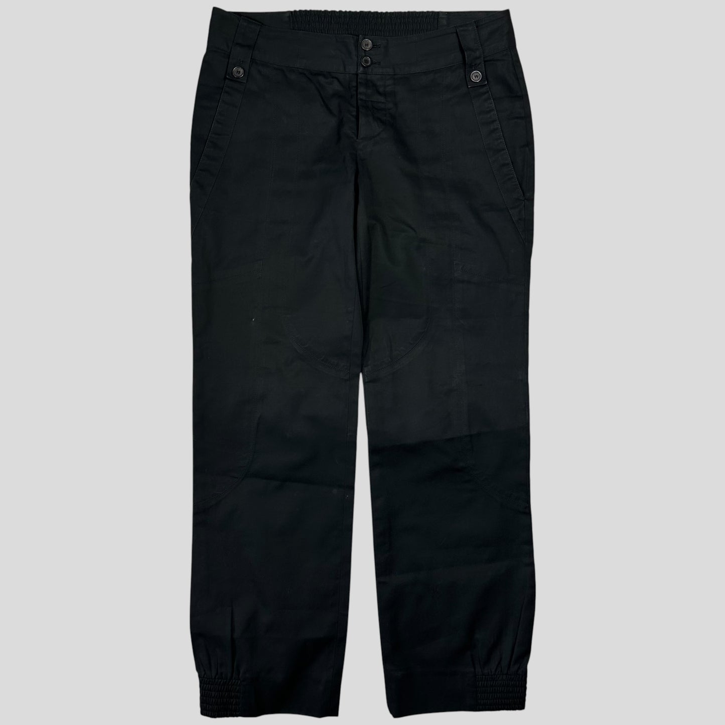 Gucci by Tom Ford 2002 Panelled Black Smart Trousers - IT40