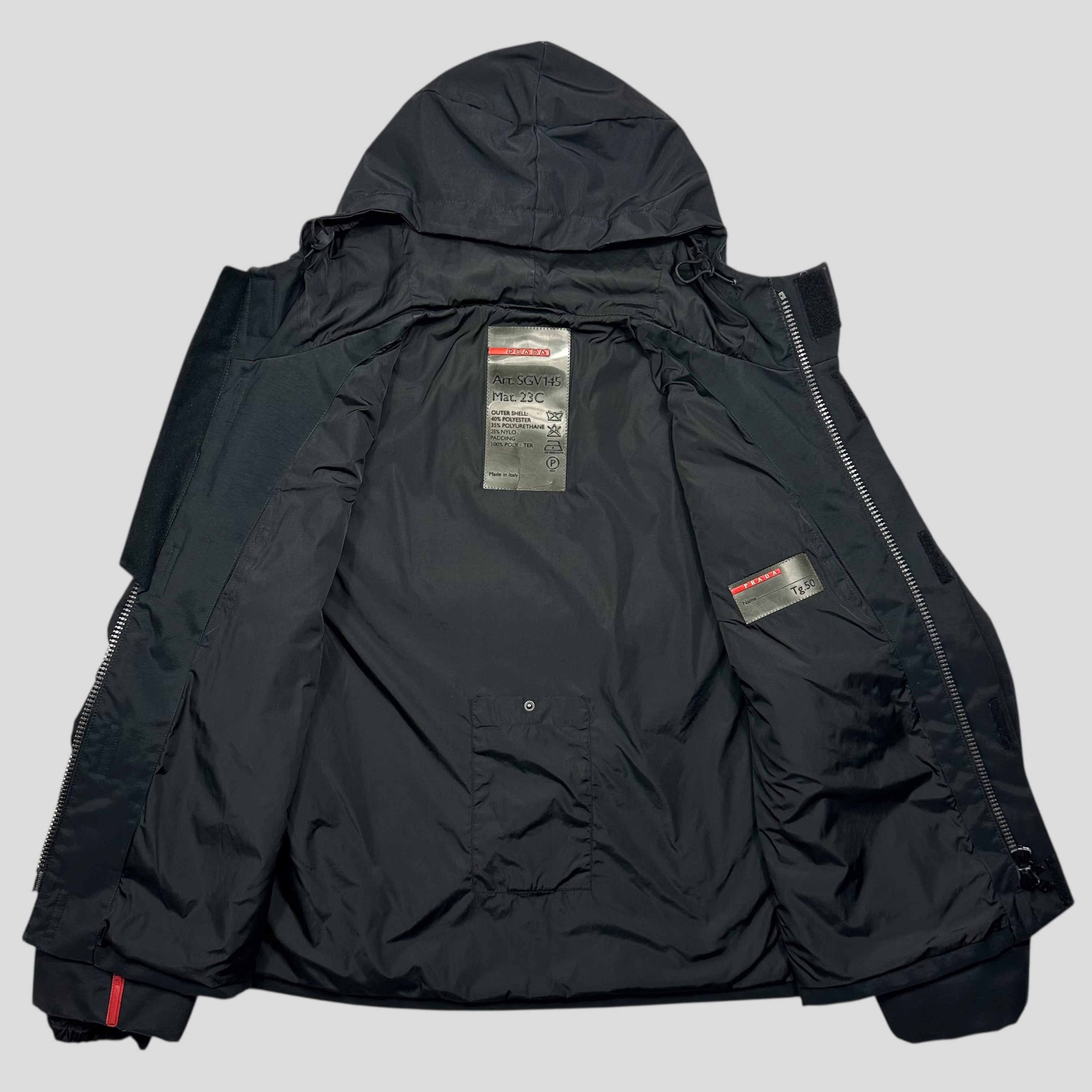 Prada Sport AW99 Iridescent Ballistic Nylon Stash Ski Jacket