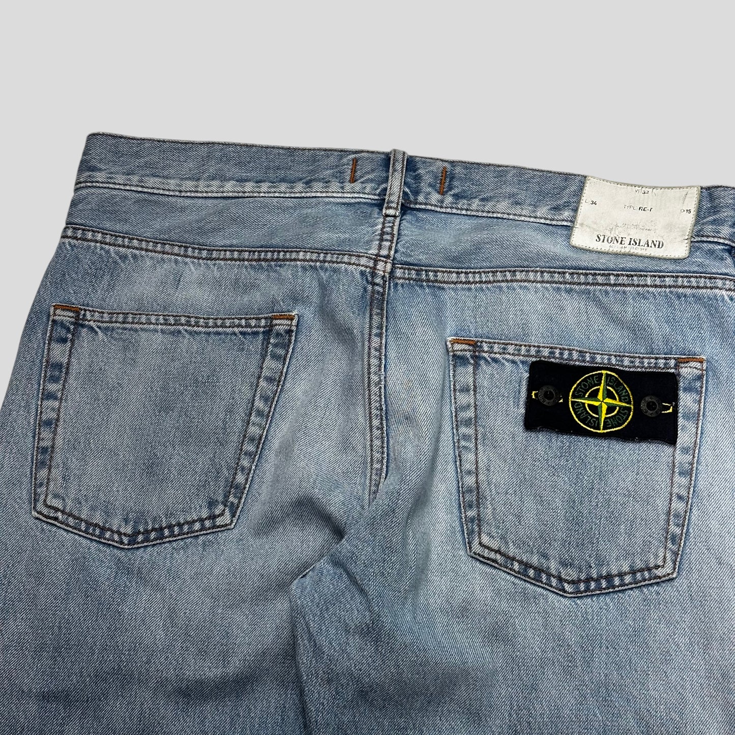 Stone Island SS15 Light Blue Wash Jeans - 32-33