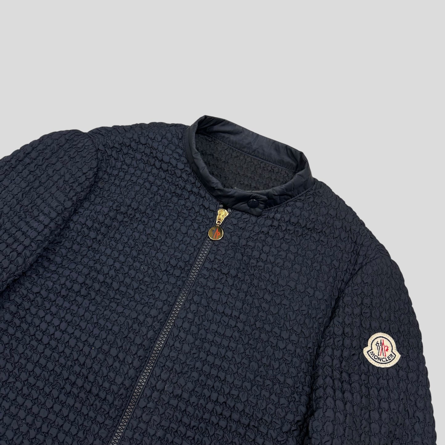 Moncler Marguerite 3D Bubble Wrap Quilted Biker Jacket - 1 (UK8)