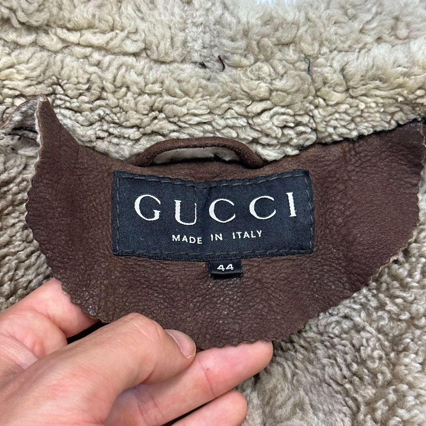 Gucci by Tom Ford 90’s Sheepskin Leather Heavy Shearling Coat - M