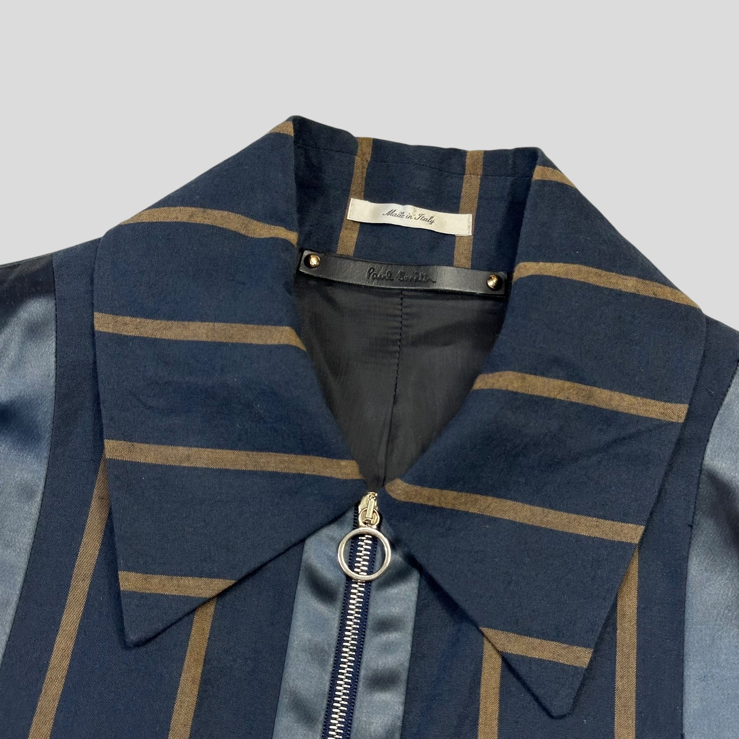 Paul Smith 2021 Runway SAMPLE Striped Panelled Blouson Jacket - S