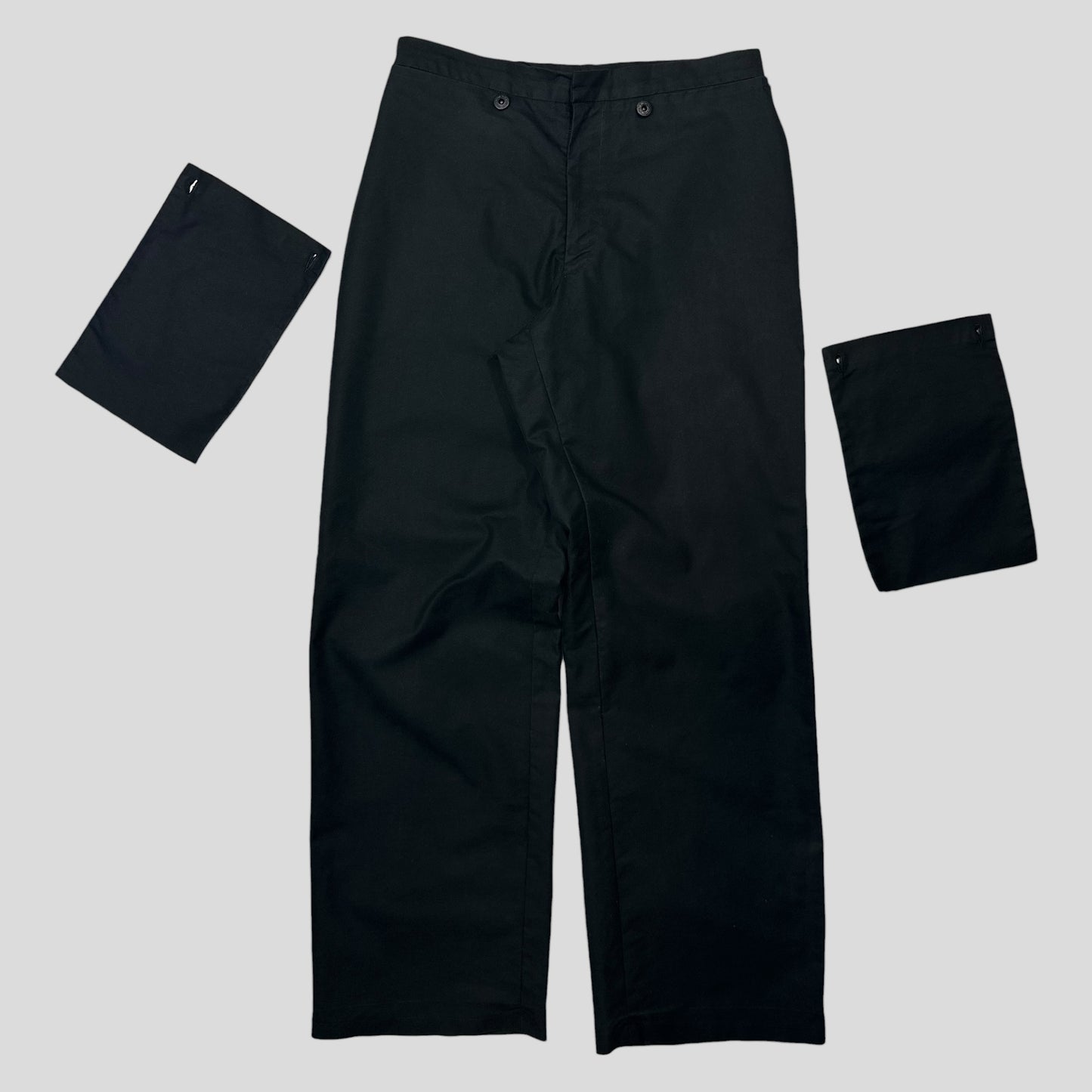 Miu Miu 1999 Modular Hip Pocket Co-nylon Carpenter Trousers - M/L