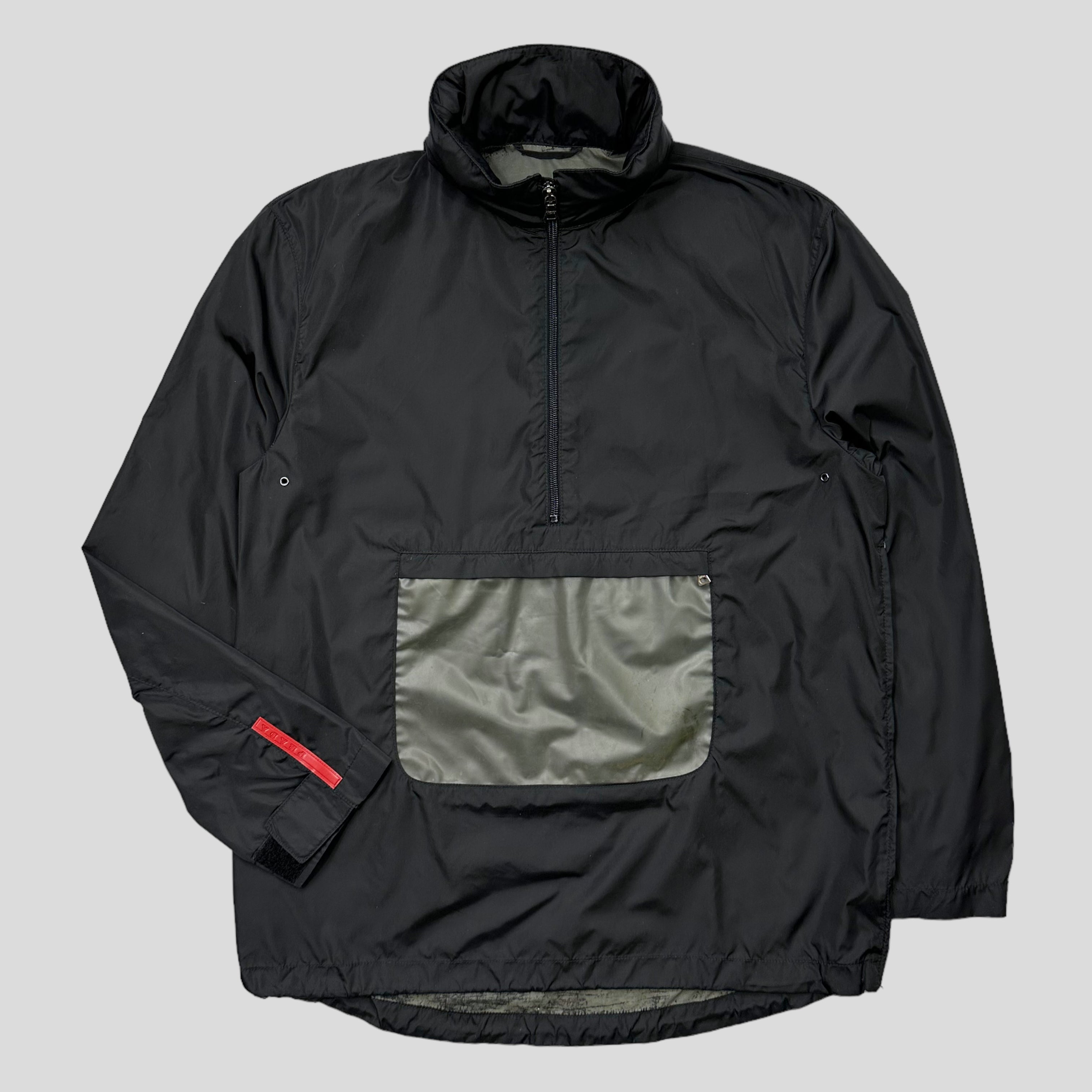 Prada Sport SS99 Latex Pocket Nylon Pullover Jacket - IT40 – Warmwaves