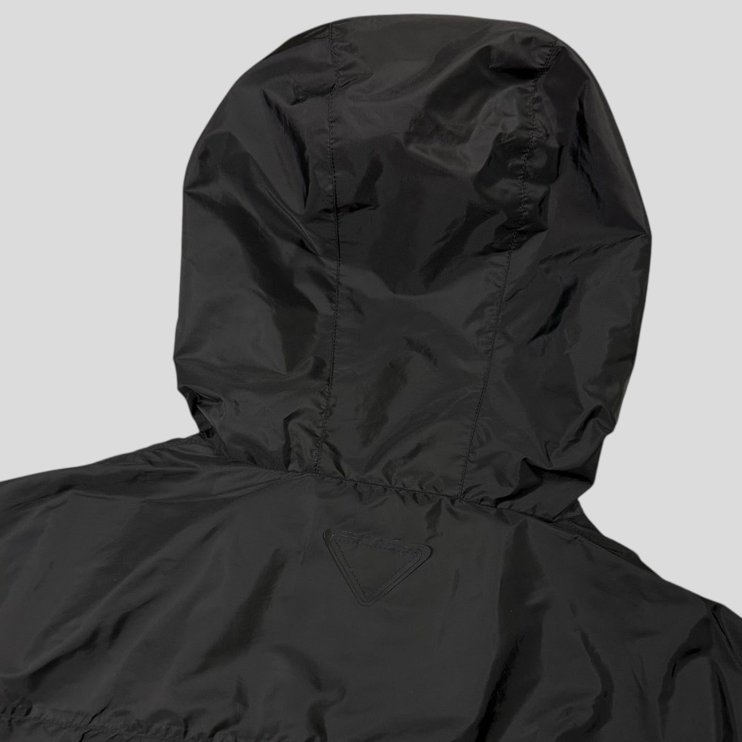 Prada Milano 2024 Triangle Badge Re-Nylon Anorak Windbreaker Jacket - XXXL