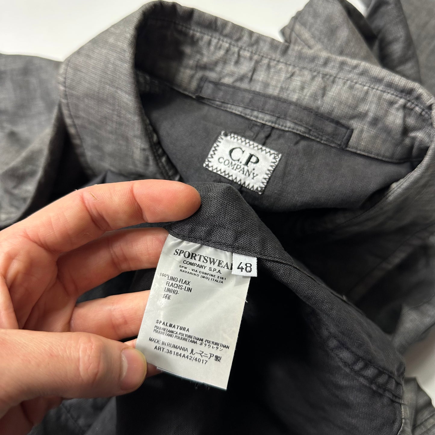 CP Company 2002 Multipocket Lino Flax Field Jacket - IT48 (M/L)