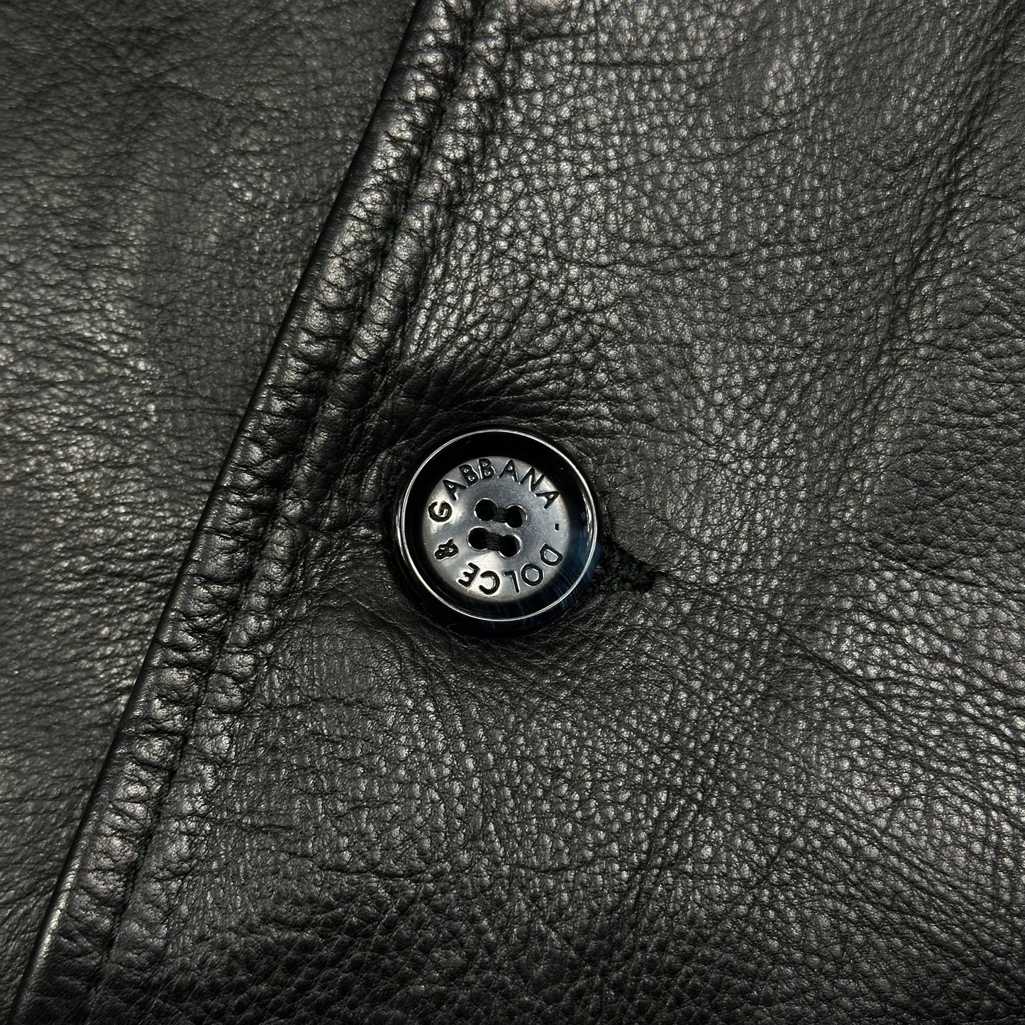 Dolce & Gabbana 00’s Leather Matrix Trench Coat Jacket - IT48 (M/L)