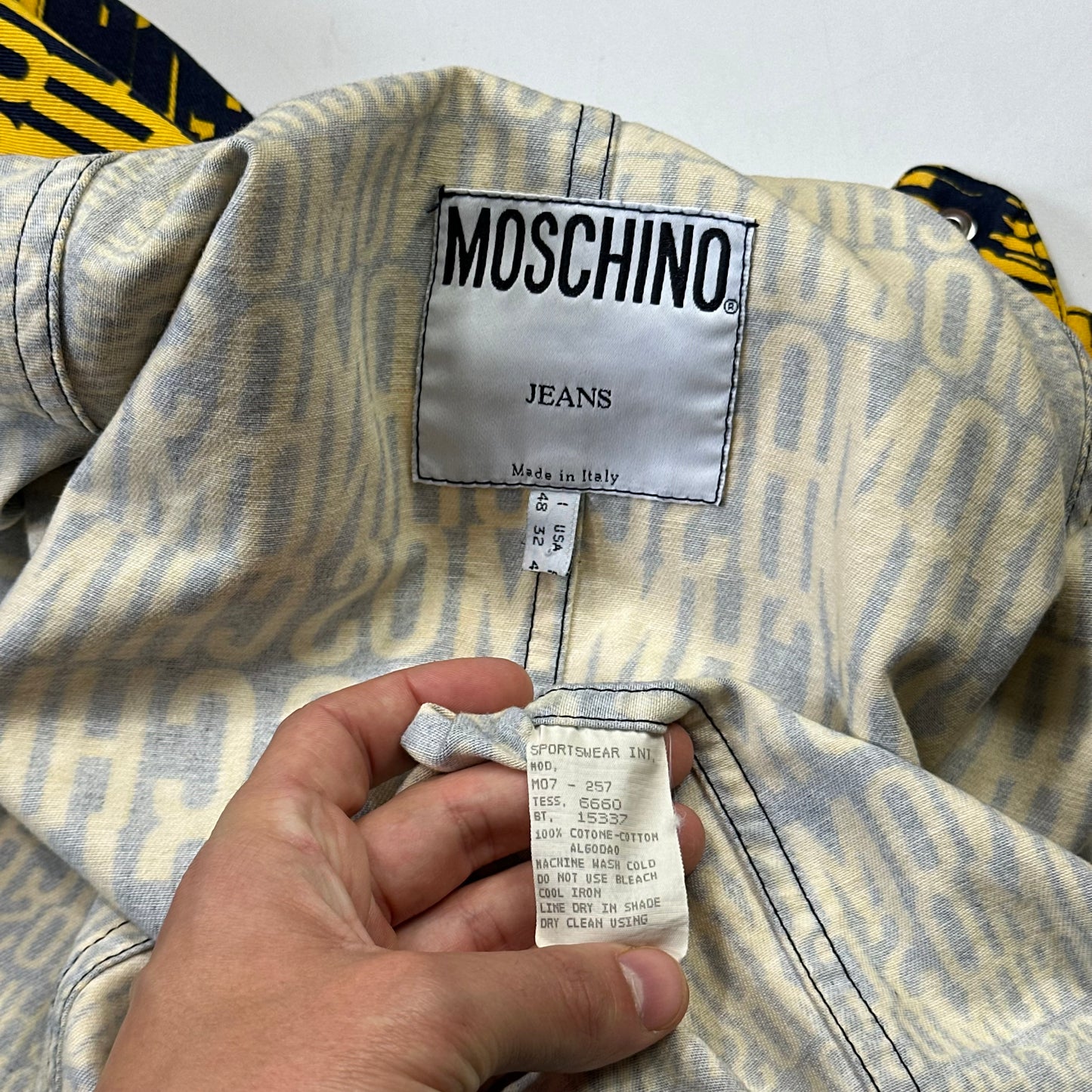 Moschino Jeans 1996 Crazy Print Cotton Jacket - IT48 (S/M)
