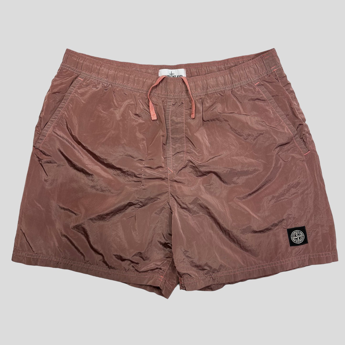 Stone Island SS21 Nylon Metal Compass Logo Shorts - XL/XXL