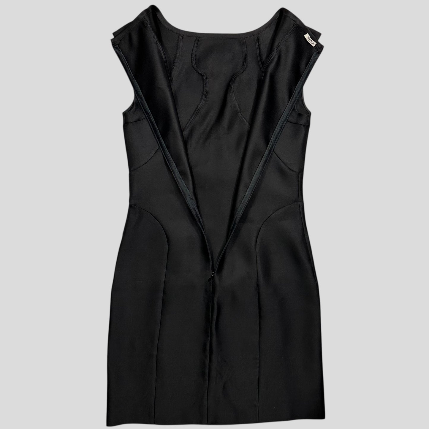 Miu Miu 2008 Silk Technical Panelled Sporty Dress - IT38 (UK8)