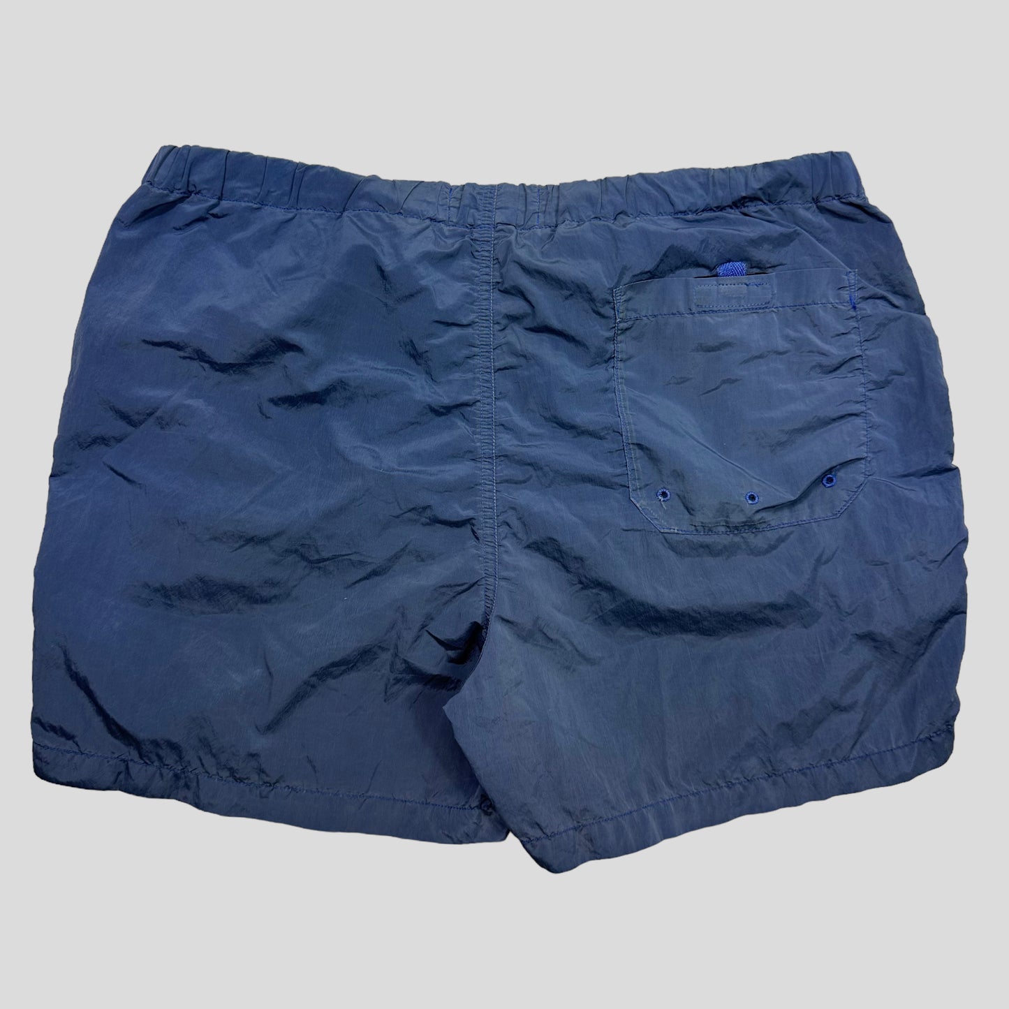 Stone Island SS19 Nylon Metal Compass Logo Shorts - M