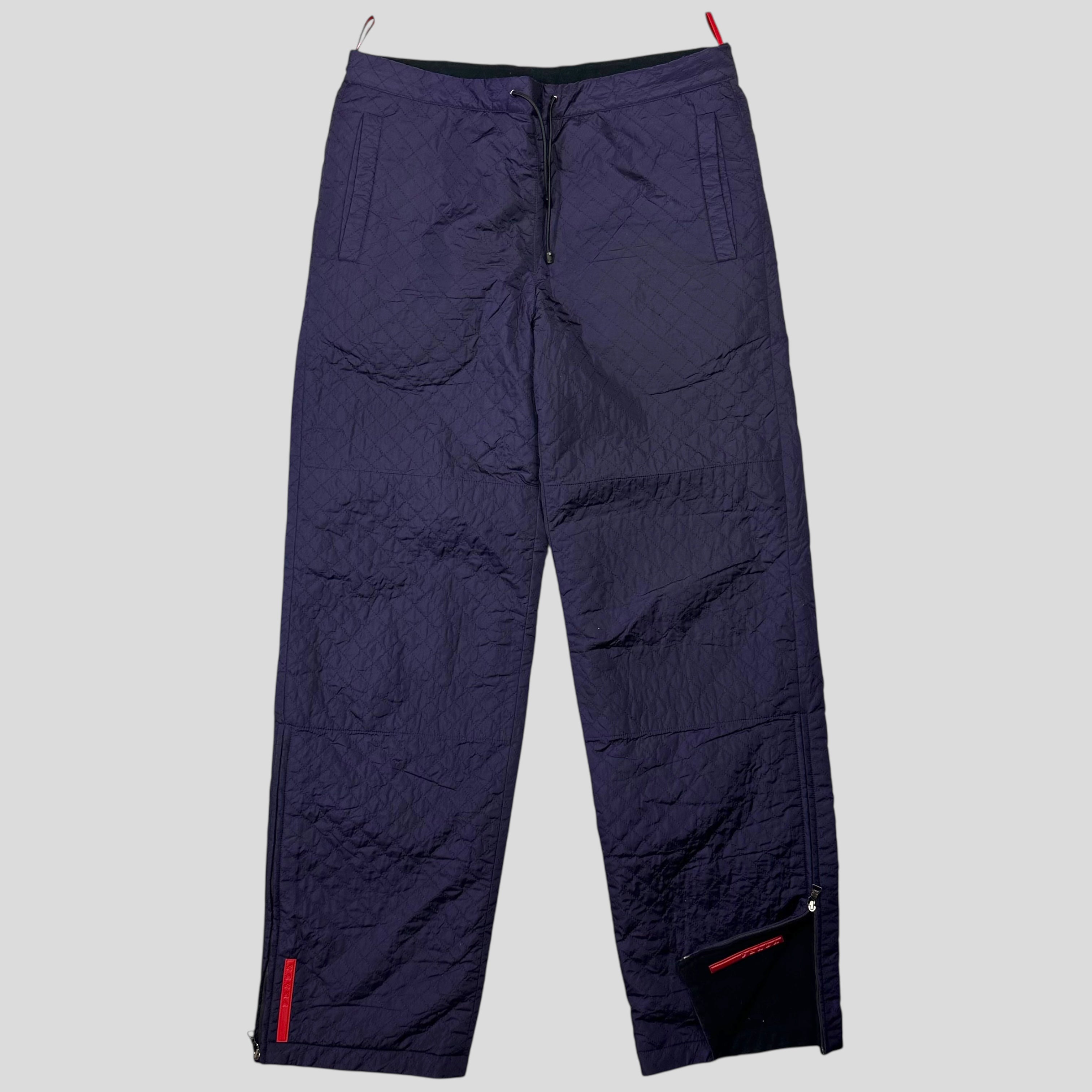 Vintage Prada Nylon Pants Mens Prada Sport Trousers Vintage