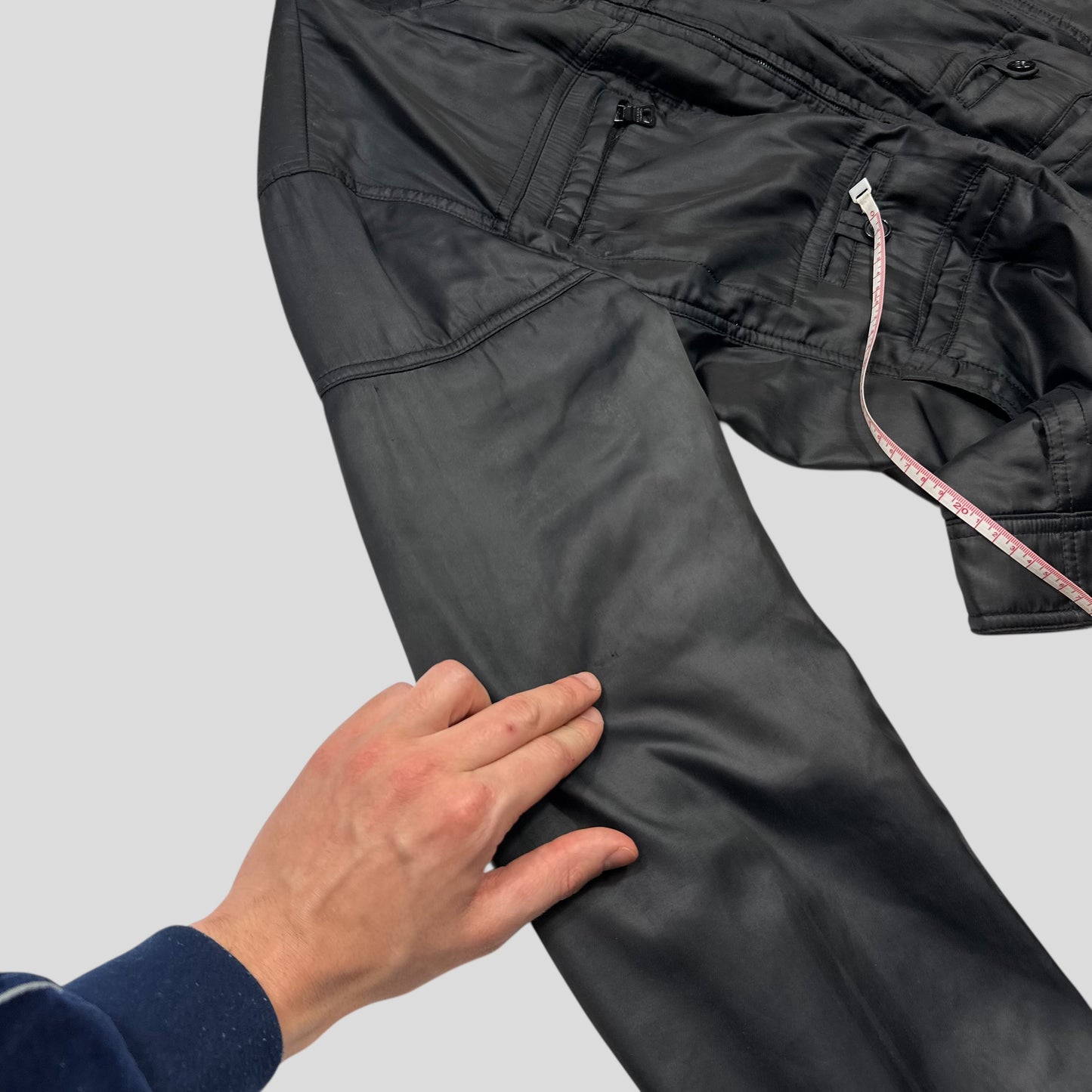 Prada Milano 2009 Inside-out Soft Polyester Moto Bomber Jacket - IT50 (M)