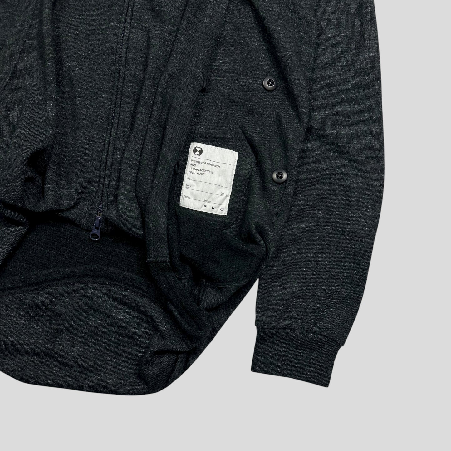 Final Home 00’s 2 in 1 Survival Cardigan Hoodie - S/M