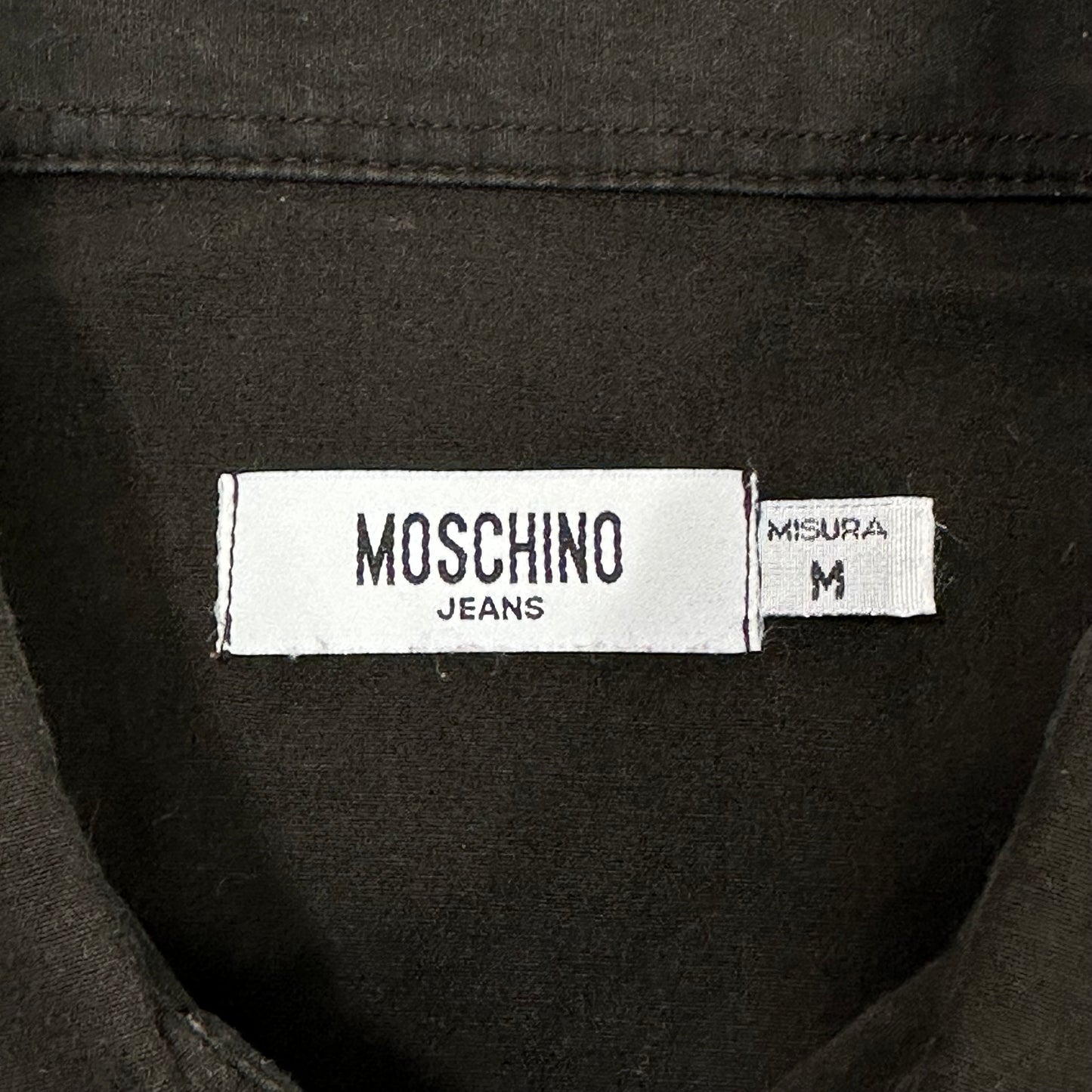 Moschino Jeans 00’s Tectonic Seam Technical Cotton Shirt - M