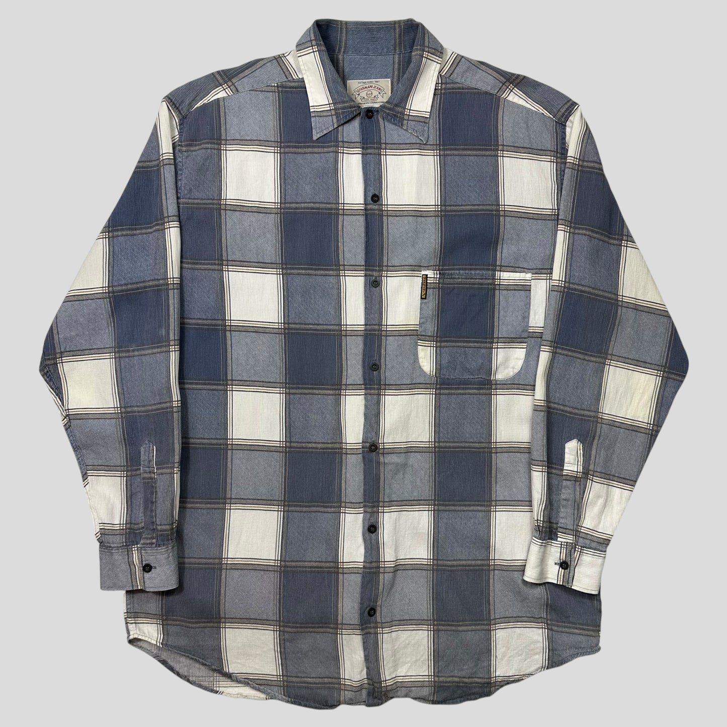 Armani Jeans 90’s Checkered Heavy Cotton Flanell Shirt - XL