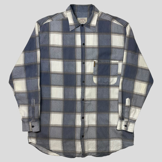 Armani Jeans 90’s Checkered Heavy Cotton Flanell Shirt - XL