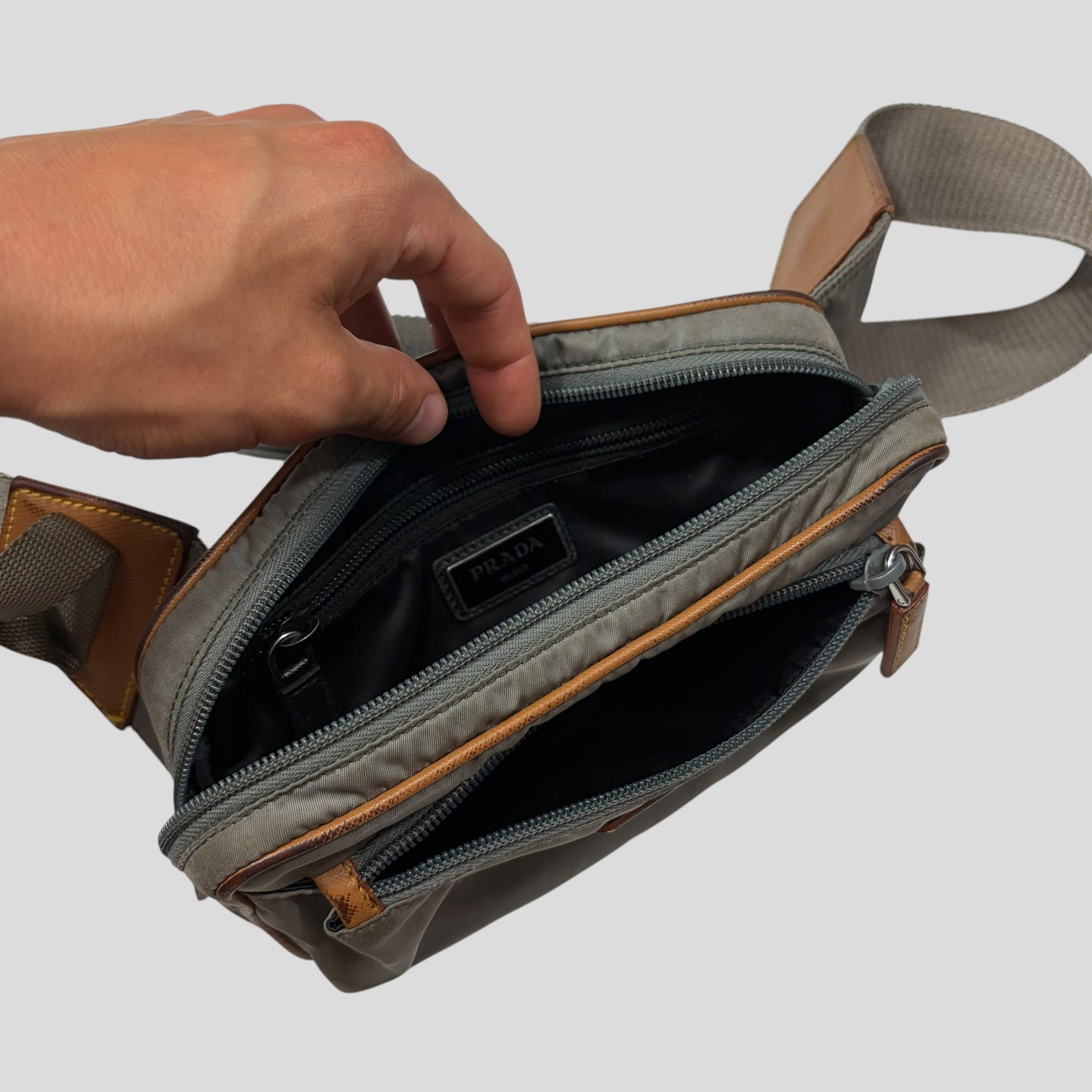Prada 2018 Tessuto Montagna Nylon + Leather Utility Belt Bag