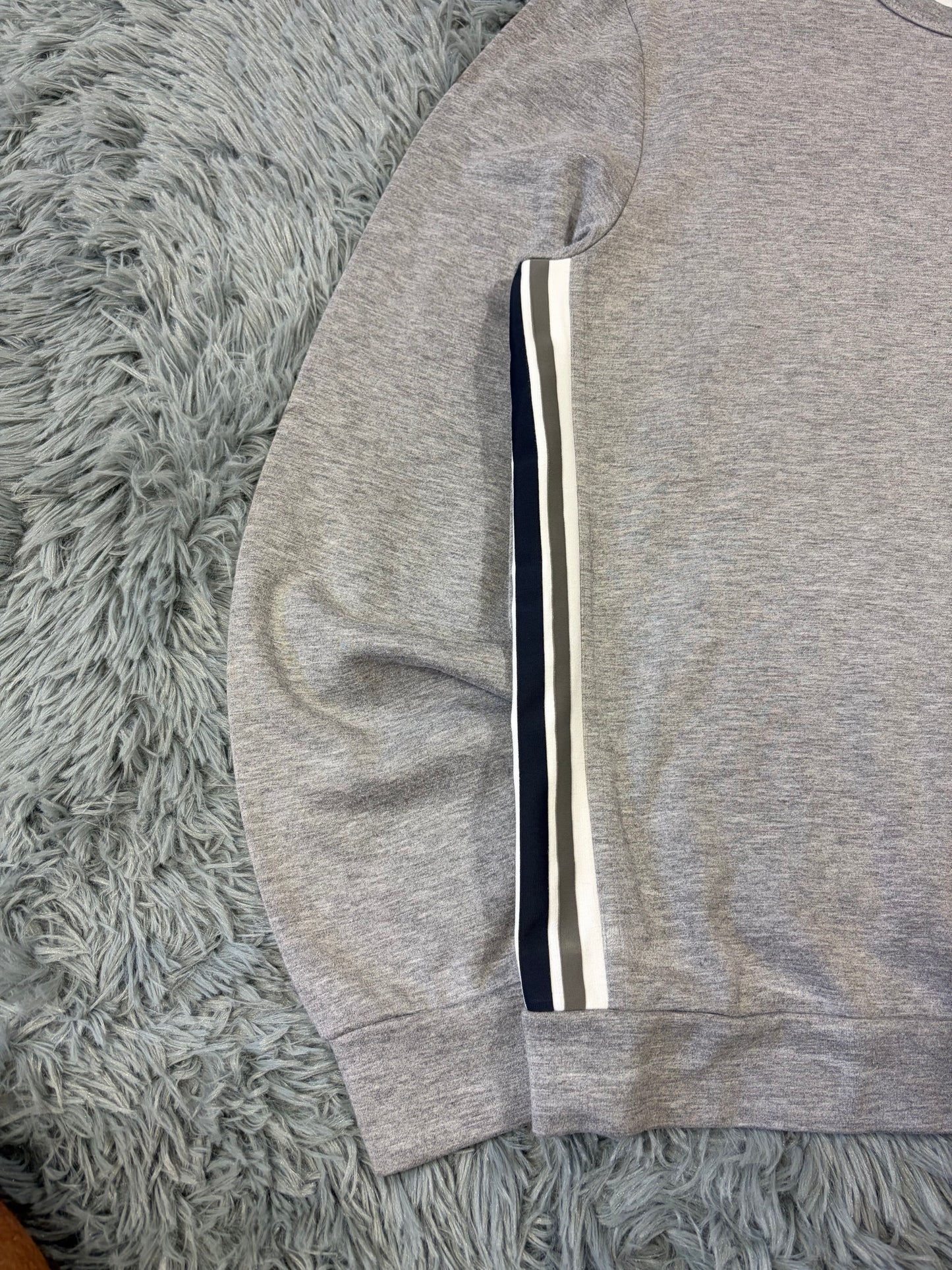 Gucci 2010s Striped Seam Tape GG Logo Sweatshirt - M/L