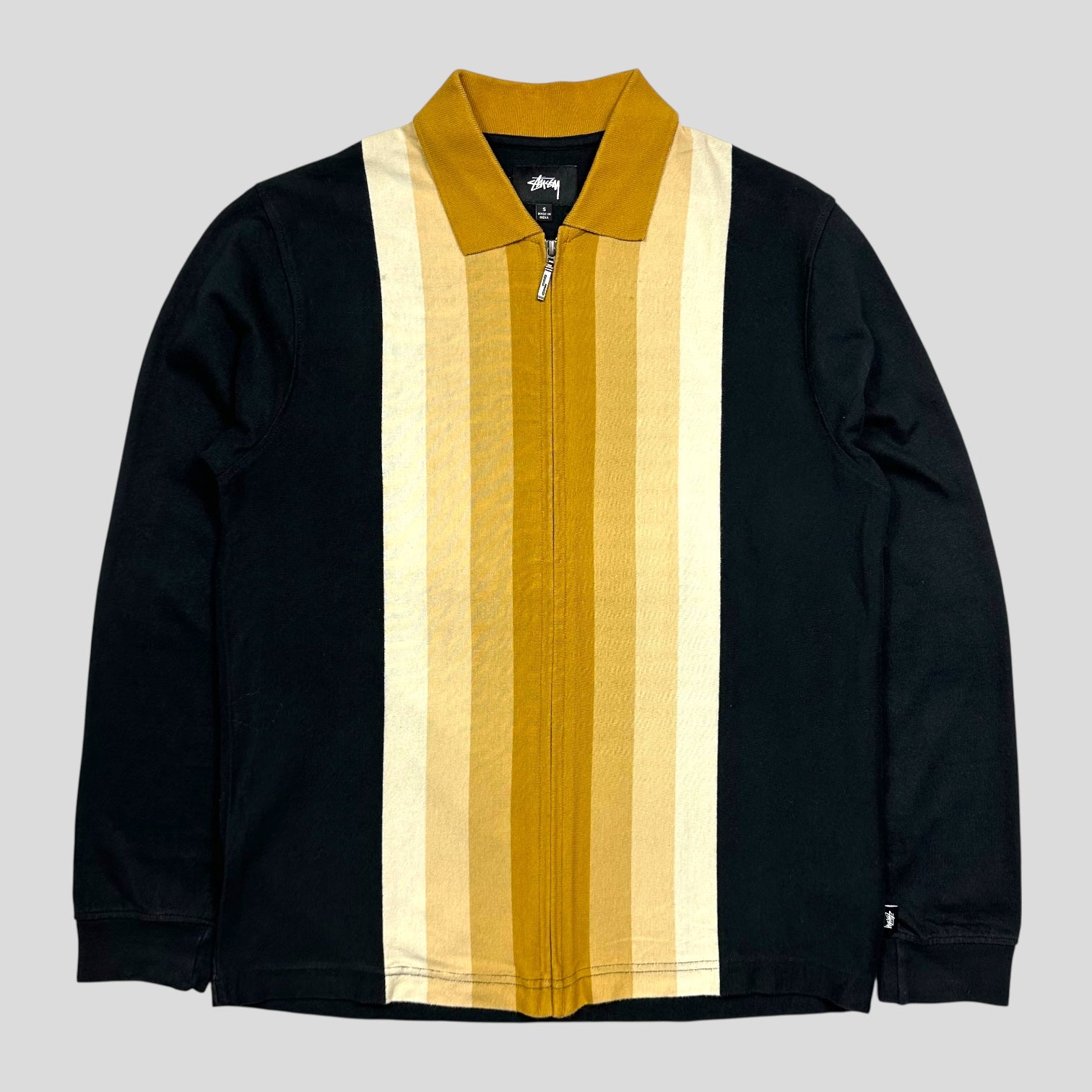 Stussy Preston Full Zip Striped Cardigan - S – Warmwaves