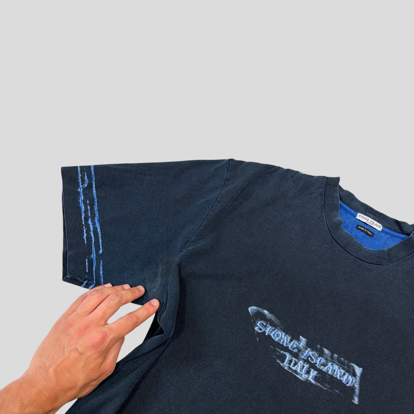 Stone Island SS03 Sublimation Acid Print Marina Logo T-shirt - XL (L)