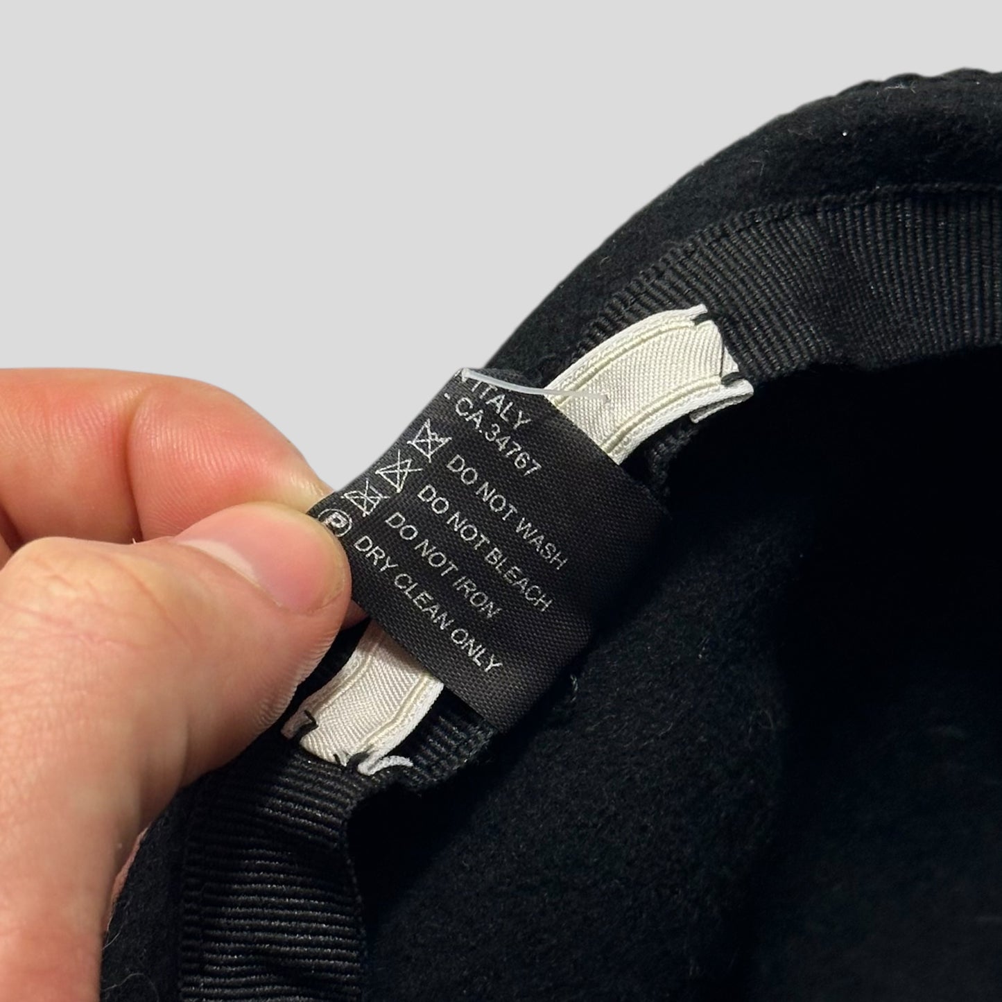 Prada AW05 Crochet Alpaca Wool Beret Hat - M