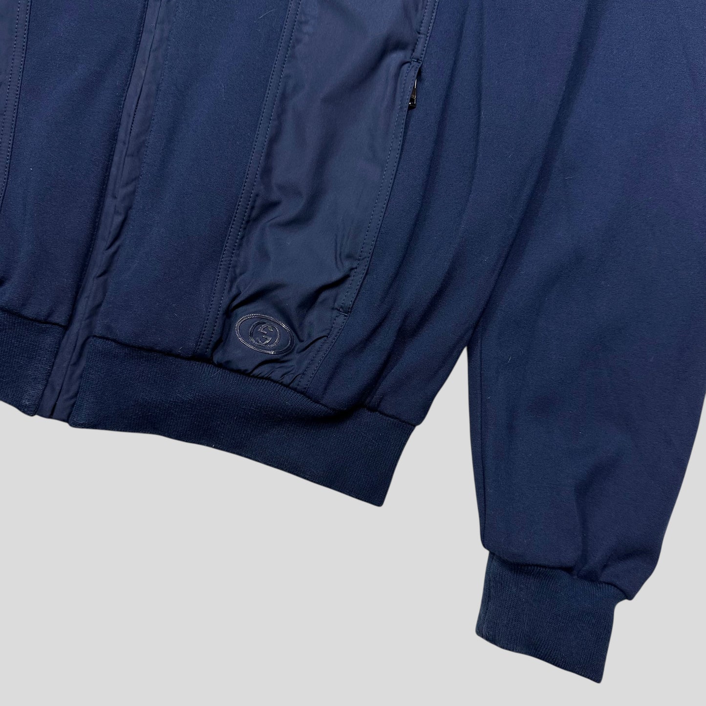 Gucci GG Logo Nylon Panelled Polyester Track Jacket - S/M