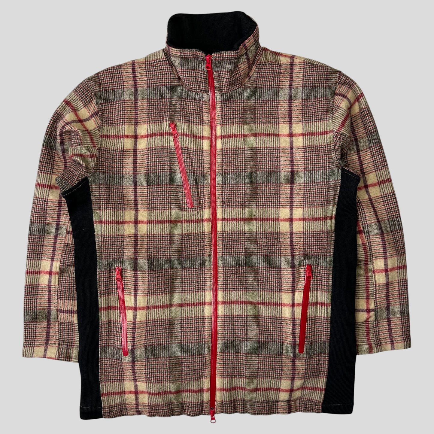 Comme Des Garçons SHIRT AW05 Technical Wool Plaid Jacket - M/L