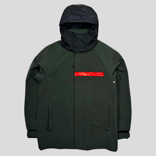 Prada Sport 2000 Green Ballistic Nylon Goretex Jacket - M/L